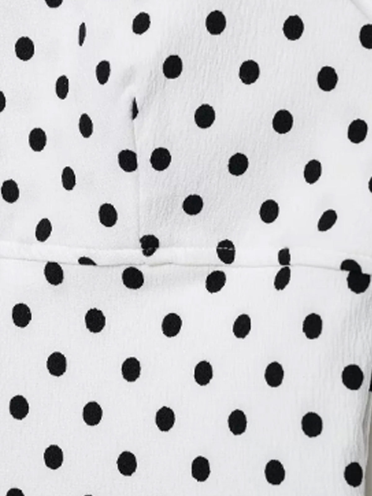 Women’s White Polka Dot Halter Neck Wide Leg Pants Set