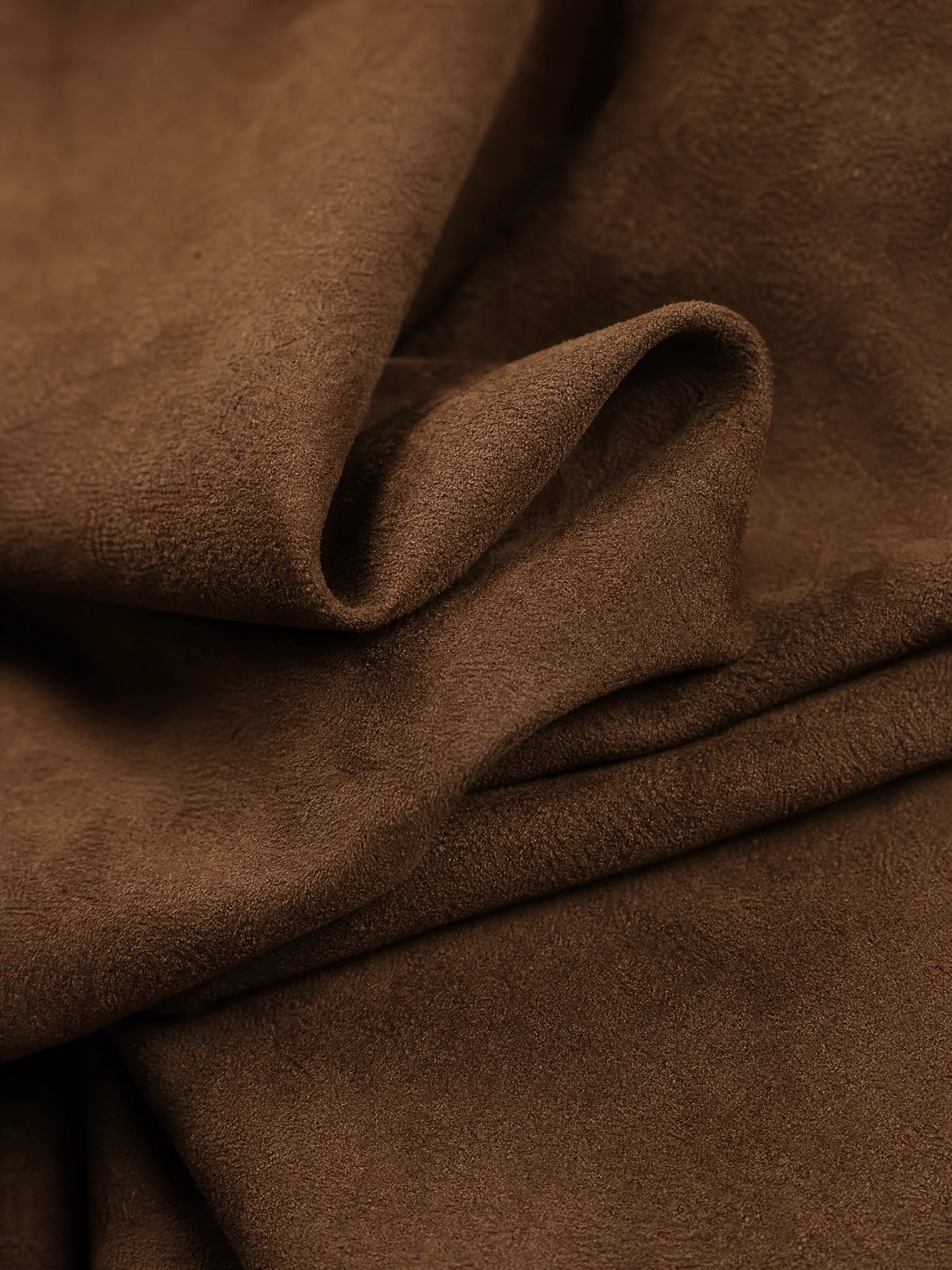 Women's Brown Vintage Suede Puff Sleeve Jacket